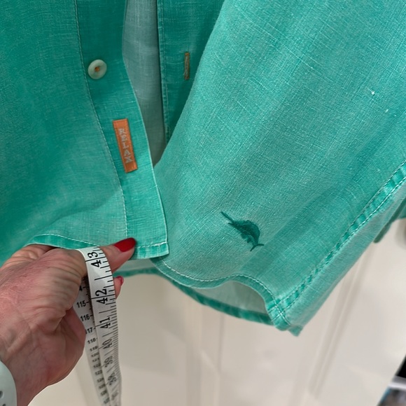 Tommy Bahama 100% linen button down shirt Large - Picture 2 of 6
